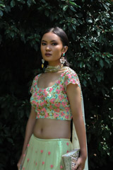 Mint Green Tulle Lehengauntitled (6 of 7)